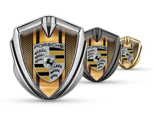 Porsche Silicone Emblema Badge Personalizzabile Look Forza